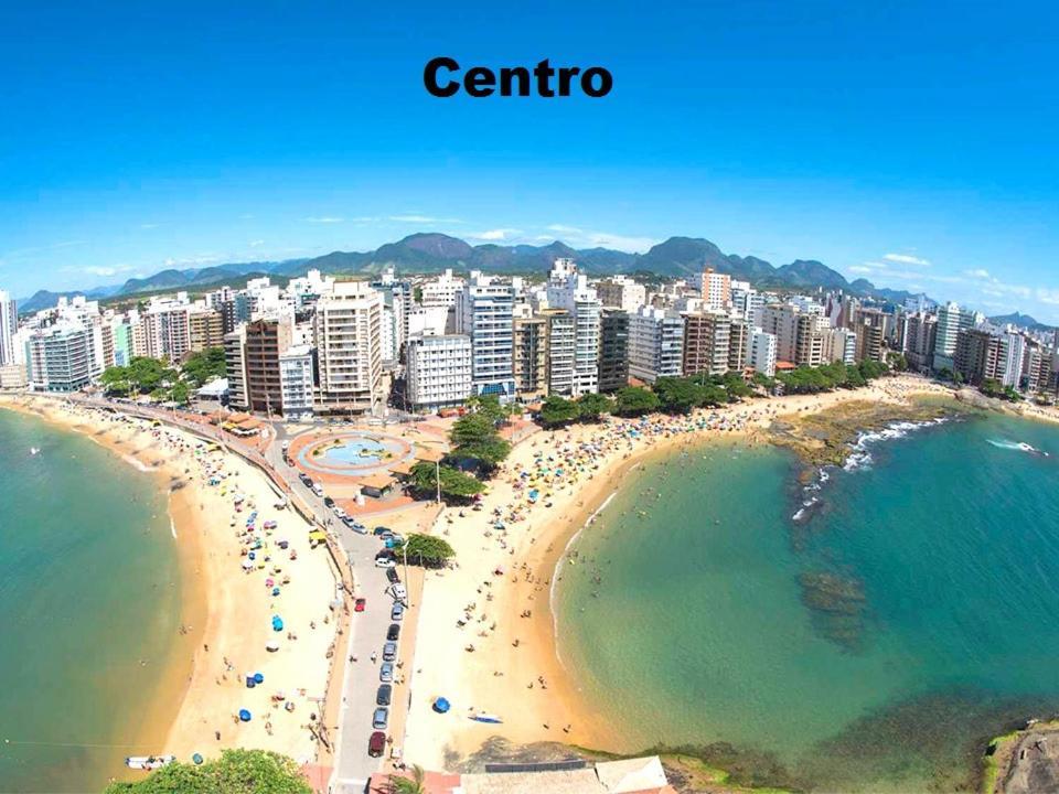 Suite Mar 210 - Economica E Compacta - Praia Do Morro - Predio Frente Mar Com Elevador, Atravessou A Avenida, Ja Esta Na Praia - Garagem - Internet Guarapari Eksteriør bilde